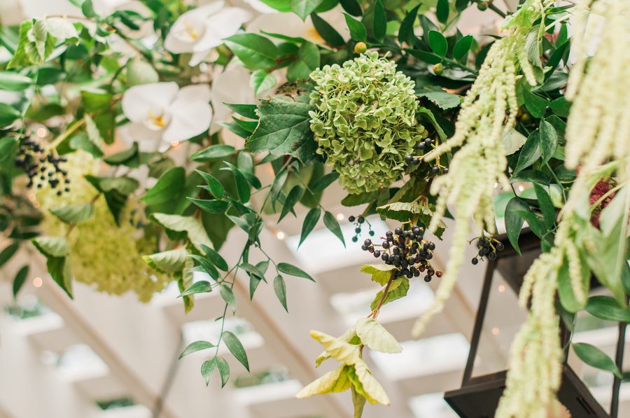 Beautiful wedding flowers by The Rose Shop